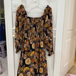 Floral Long Sleeve Dress
